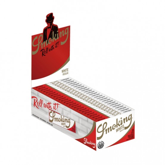 Set 50 pachete Foite Smoking Regular White