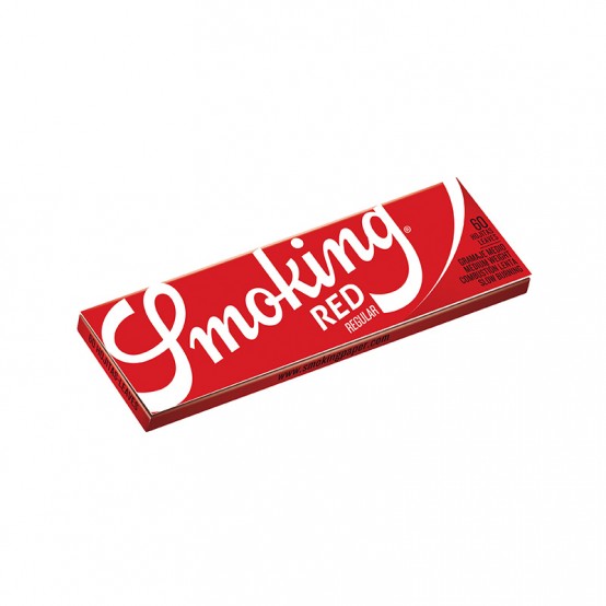 Set 50 pachete Foite Smoking Regular Red