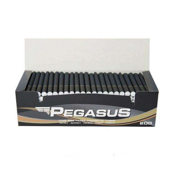 Tuburi pentru injectat tutun Pegasus Black 200 buc