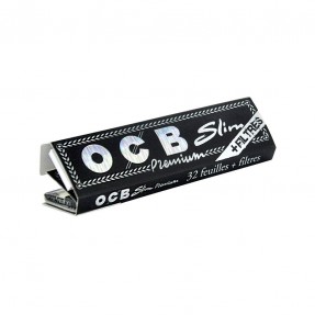 Foite pentru rulat tigari OCB Premium Slim 110 mm plus filtre carton - 1 pachet