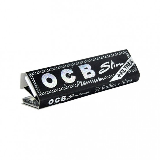 Foite pentru rulat tigari OCB Premium Slim 110 mm plus filtre carton - 1 pachet