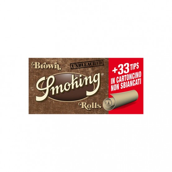 Foita in rola Smoking Rolls Brown 4m + Filter tips 33