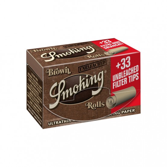 Set Foite in rola Smoking Rolls Brown + Filtre - 24 buc