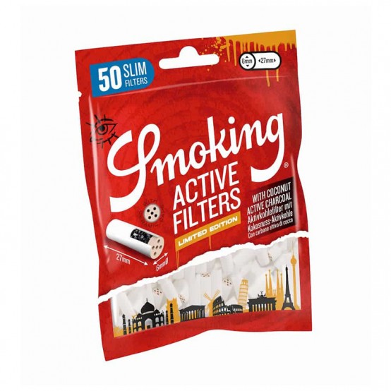 Filtre Editie Limitată with Coconot Carbon Activ Slim 50 Smoking