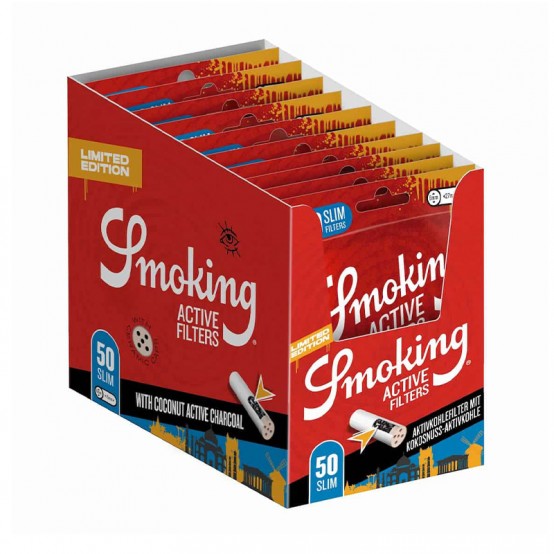 Filtre Editie Limitată with Coconot Carbon Activ Slim 50 Smoking