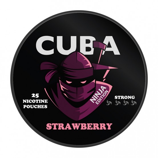 Pouch cu nicotina CUBA Ninja Strawberry