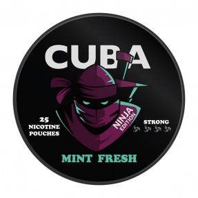 Pouch cu nicotina CUBA Ninja Mint Fresh