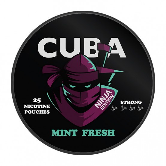 Pouch cu nicotina CUBA Ninja Mint Fresh