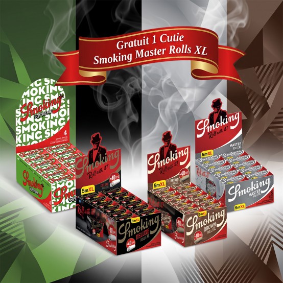 Gratuit 1 Cutie Set Foite in Rola Smoking Master Rolls - 24 role/set
