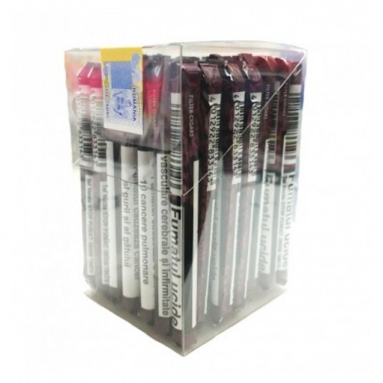 Tigari de foi Candlelight RED Filter (cirese) - cutie cu 50 buc