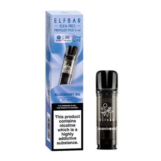 Set 2 Cartuse cu nicotina Elf Bar ELFA PRO aroma Blueberry Bubblegum