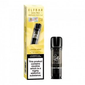 Set 2 Cartuse cu nicotina Elf Bar ELFA PRO aroma Lemon Mint