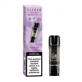 Set 2 Cartuse cu nicotina Elf Bar ELFA PRO aroma Peach Ice