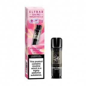 Set 2 Cartuse cu nicotina Elf Bar ELFA PRO aroma Strawberry Snoow