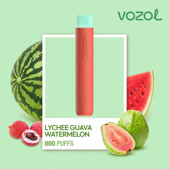 Tigara electronica de unica folosinta cu nicotina Vozol 800 pufuri Aroma Lychee Guava Watermelon