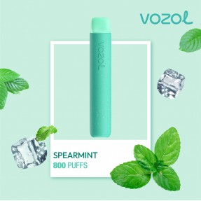 Tigara electronica de unica folosinta cu nicotina Vozol 800 pufuri Aroma Spearmint