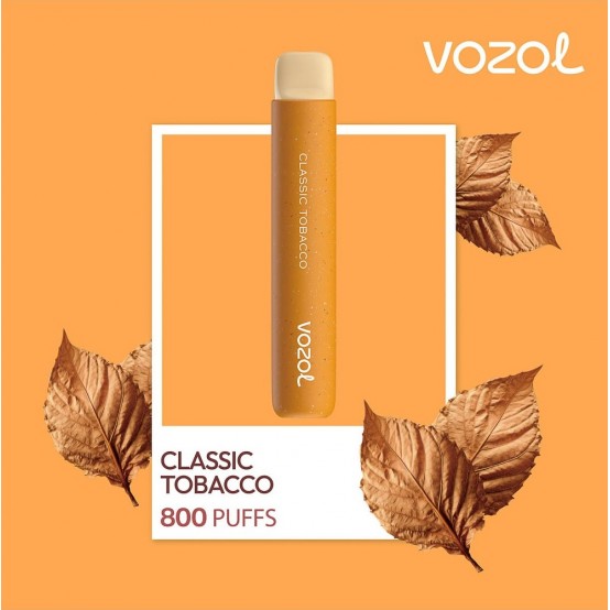 Tigara electronica de unica folosinta cu nicotina Vozol 800 pufuri Aroma 	Classic Tobacco