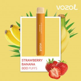 Tigara electronica de unica folosinta cu nicotina Vozol 800 pufuri Aroma Strawberry Banana