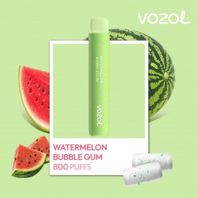 Tigara electronica de unica folosinta cu nicotina Vozol 800 pufuri Aroma Watermelon Bubblegum