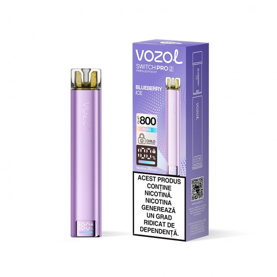 Tigara electronica reincarcabila Vozol Switch PRO 2 KIT aroma Blueberry Ice