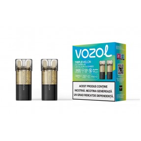 Set 2 Cartuse cu nicotina Vozol Switch Pro 800 Pufuri Aroma Triple Mellon