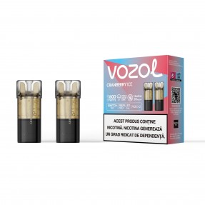 Set 2 Cartuse cu nicotina Vozol Switch Pro 800 Pufuri Aroma Cranberry Ice