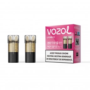 Set 2 Cartuse cu nicotina Vozol Switch Pro 800 Pufuri Aroma Lychee Ice