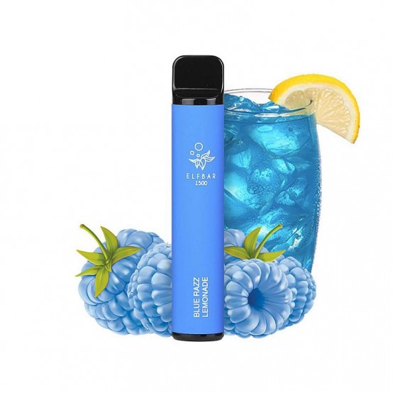 Tigara electronica de unica folosinta fara nicotina ELF BAR 1500 pufuri – Aroma Blue Razz Lemon