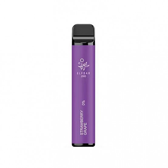 Tigara electronica de unica folosinta fara nicotina ELF BAR 1500 pufuri – Aroma Strawberry Grape