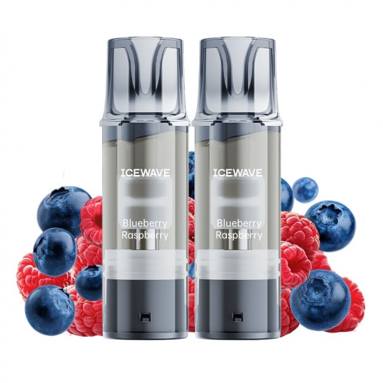 Set 2 cartuse Vape Icewave E1 Pod Blueberry Raspberry 2ml 20mg