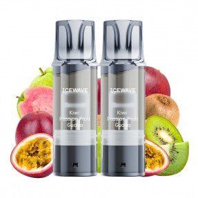 Set 2 cartuse Vape Icewave E1 Pod Kiwi Passion Fruit Guava 2ml 20mg