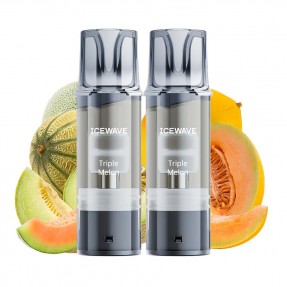 Set 2 cartuse Vape Icewave E1 Pod Triple Melon 2ml 20mg