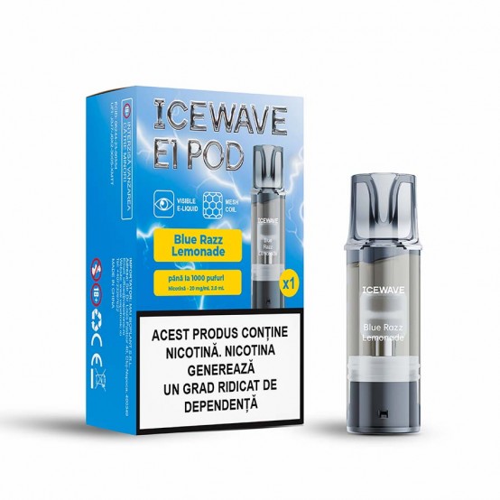 Cartus Vape Icewave E1 Pod Blue Razz Lemonade 2ml 20mg