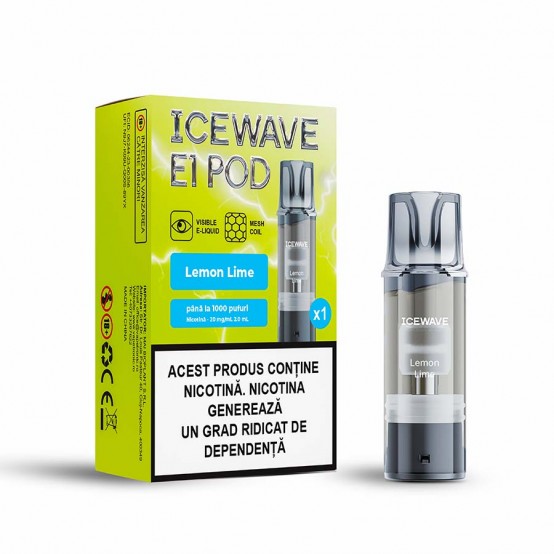Cartus Vape Icewave E1 Pod Lemon Lime 2ml 20mg