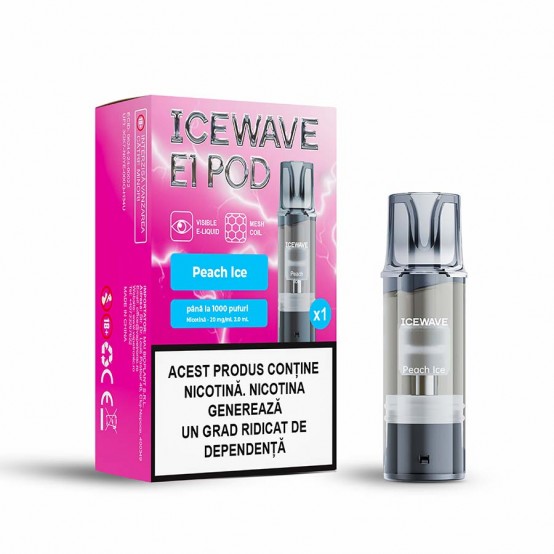 Cartus Vape Icewave E1 Pod Peach Ice 2ml 20mg