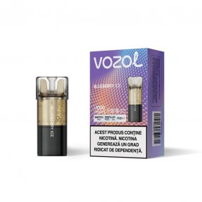 Cartus cu nicotina Vozol Switch Pro 800 Pufuri Aroma Blueberry Ice Single Pod