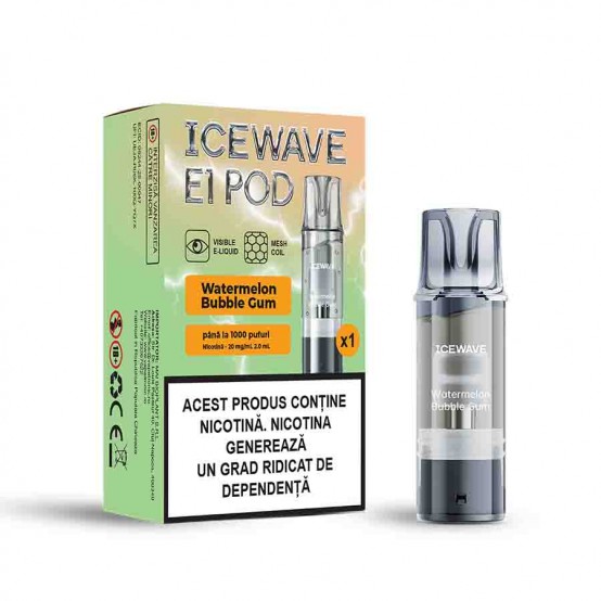 Cartus Vape Icewave E1 Pod Watermelon Bubble Gum 2ml 20mg