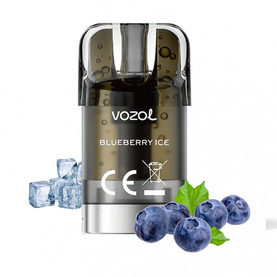 Cartus cu nicotina Vozol SLEEK Blueberry Ice 1500 de pufuri
