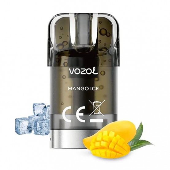 Cartus cu nicotina Vozol SLEEK Mango Ice 1500 de pufuri