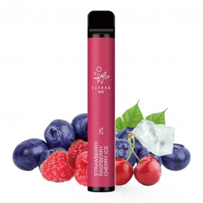 Tigara electronica cu nicotina Elf Bar 600 pufuri- aroma Strawberry Raspberry Cherry Ice