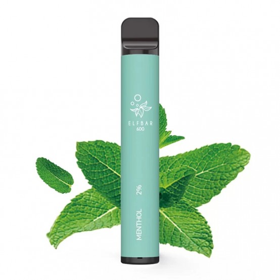 Tigara electronica cu nicotina Elf Bar 600 pufuri- aroma Menthol